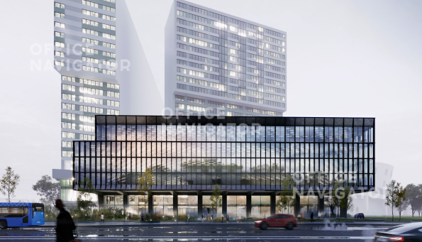 Аренда офиса 9873 м², -1-5 этаж, в бизнес-центре Обсидиан
