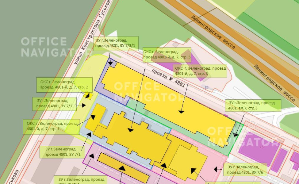 Продажа офиса 62545 м², 1-3 этаж, в бизнес-центре 4801 пр-д, 7
