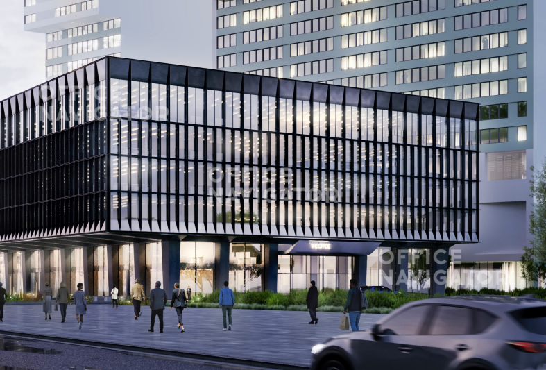 Аренда офиса 9873 м², -1-5 этаж, в бизнес-центре Обсидиан
