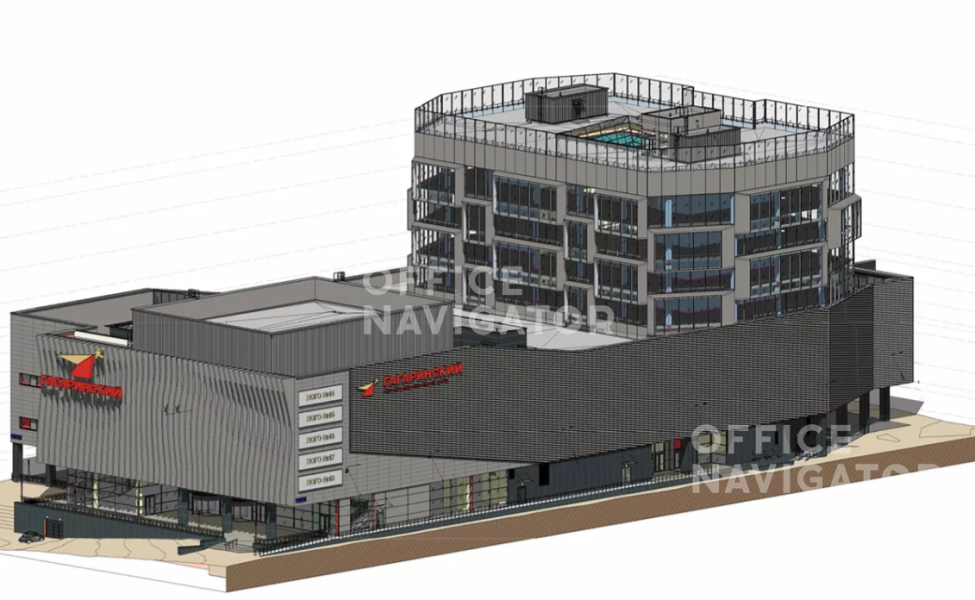 Аренда офиса 10648 м², 4-9 этаж, в бизнес-центре  Гагаринский (Фаза 2)

