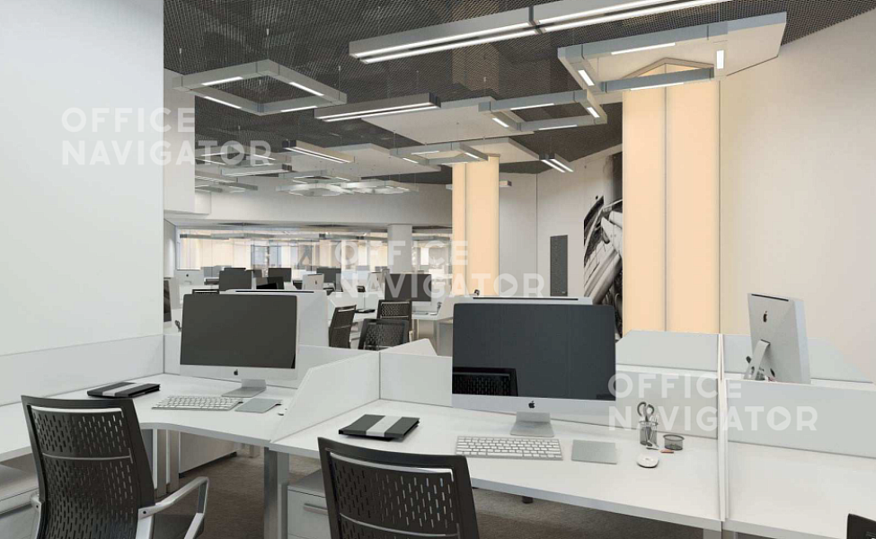 Аренда офиса 1200 м², 2 этаж, в бизнес-центре Баркли Плаза
